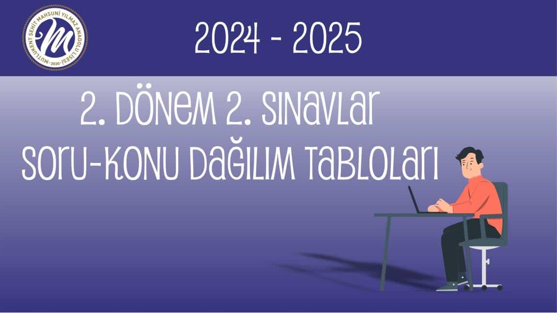2. Dönem 2. Sınavlar Soru-Konu Dağılım Tabloları